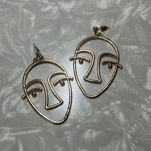 Unique Face Earrings